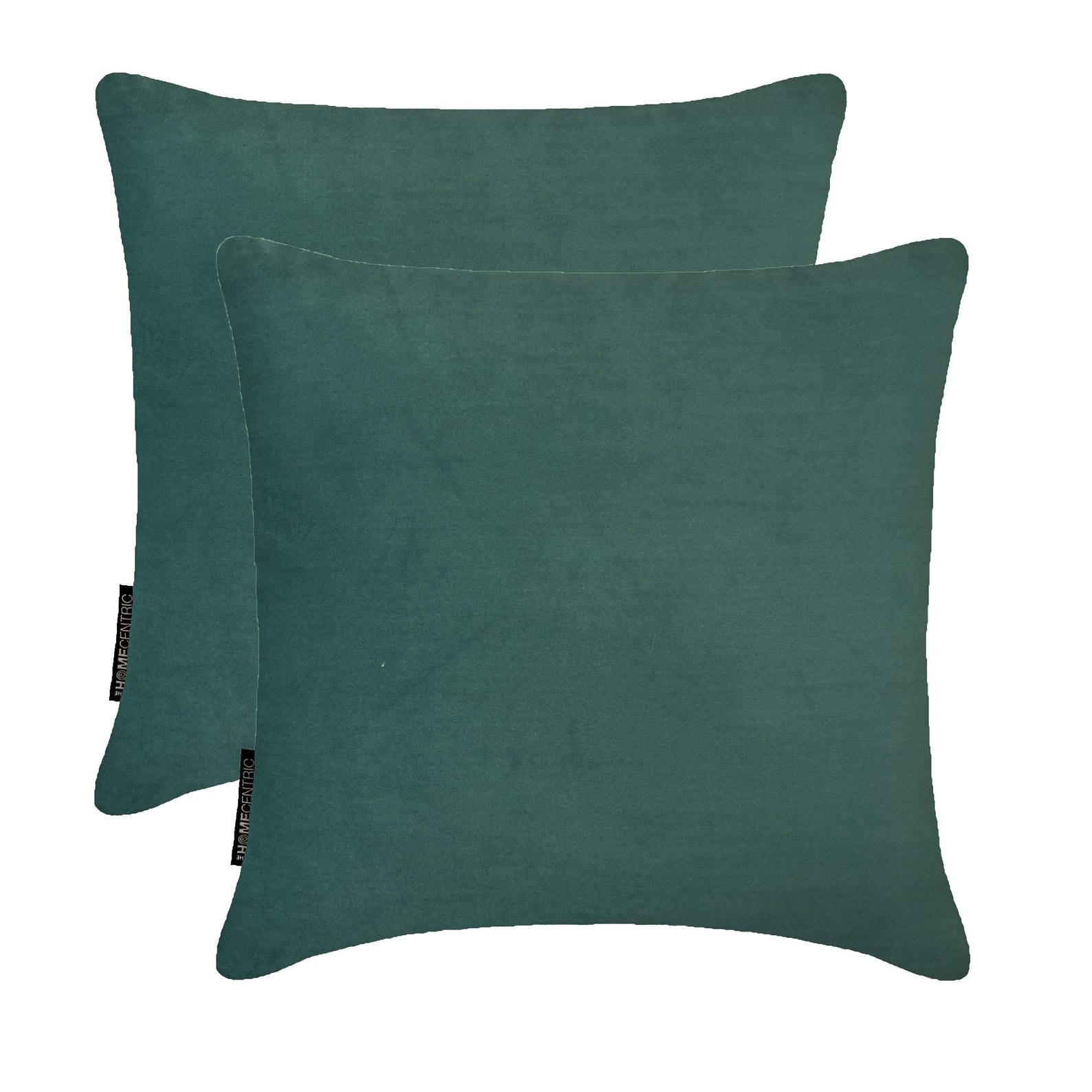 Teal Green Velvet Throw Pillow Cover