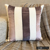 Velvet Band Aubergine - Aubergine Velvet Decorative Euro Sham