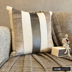 Velvet Band Grey - Grey Velvet Throw Pillow Cover