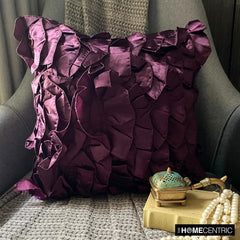 Vintage Violet - Violet Satin Throw Pillow Cover