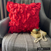 Vintage Reds - Red Satin Decorative Euro Sham