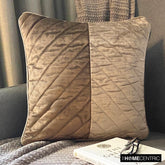 Kiona - Brown Velvet Throw Pillow Cover