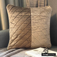 Kiona - Brown Velvet Throw Pillow Cover