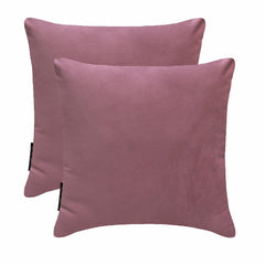 Dusky Pink Plain Velvet Throw Pillow Cover - Dusky Pink Velvet