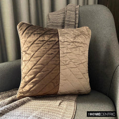 Kiona - Brown Velvet Throw Pillow Cover