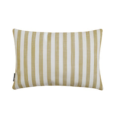 Ochre Cotton Lumbar Pillow Cover - Lush Lines Ochre