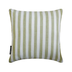 Sage Cotton Throw Pillow Cover - Stripe Plush Sage