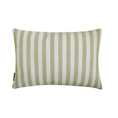 Sage Cotton Lumbar Pillow Cover - Lush Lines Sage