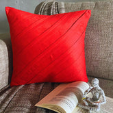 Contemporary Red - Red Faux Suede Decorative Euro Sham