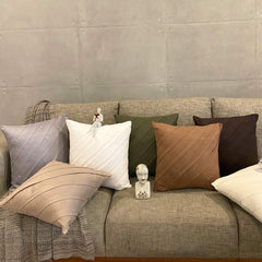 Contemporary Olive - Olive Green Faux Suede Decorative Euro Sham