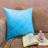 Contemporary Turquoise - Turquoise Blue Faux Suede Decorative Euro Sham