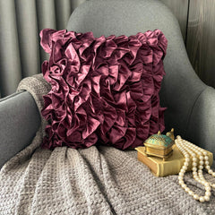 Vintage Vines - Vine Satin Throw Pillow Cover