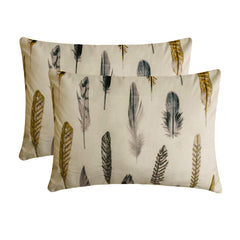 Green Satin Lumbar Pillow Cover - Feather Fluff Green