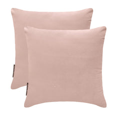 Pastel Peach Plain Velvet Throw Pillow Cover - Pastel Peach Velvet