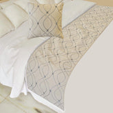 Broderie Belle Decorative Bed Runner and Pillow Cover