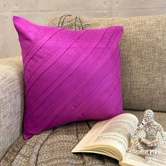 Contemporary Fandango - Fandango Pink Faux Suede Throw Pillow Cover