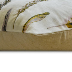 Green Satin Lumbar Pillow Cover - Feather Fluff Green