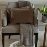 Mocha Brown Velvet Dream Lumbar Pillow Cover