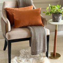 Tan Brown Velvet Lumbar Pillow Cover Pack of 2 - Tan Velvet Dream