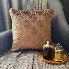 Velvet Majestic Brown - Brown Velvet Throw Pillow Cover