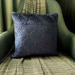 Velvet Majestic Blue - Blue Velvet Throw Pillow Cover