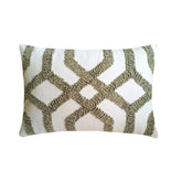 Interlace Trellis Lumbar Pillow Cover