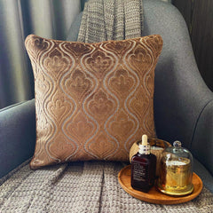 Velvet Majestic Brown - Brown Velvet Throw Pillow Cover