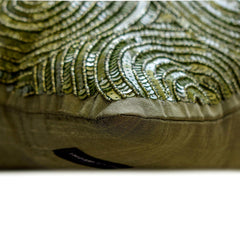 A Touch Of Envy - Green Art Silk Decorative Euro Sham