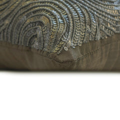 All Eyes On Silver - Silver Art Silk Throw Pillow Cover