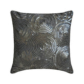 All Eyes On Silver - Silver Art Silk Throw Pillow Cover