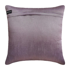 Violet Blooms - Purple Art Silk Throw Pillow Cover