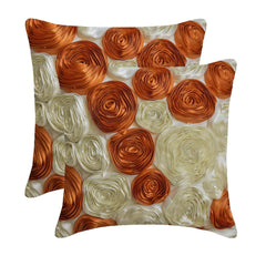 Vintage Lovers - Rust Art Silk Decorative Euro Sham