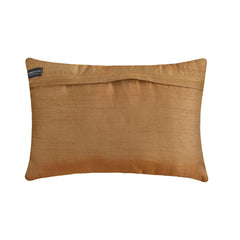 All Eyes On Gold - Art Silk Gold Decorative Lumbar Pillow Cover