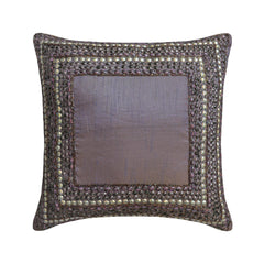 Purple Glamor - Purple Art Silk Decorative Euro Sham