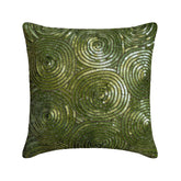 A Touch Of Envy - Green Art Silk Throw Pillow Cover