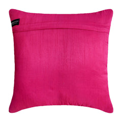 Fuchsia Power - Fuchsia Pink Art Silk Throw Pillow Cover
