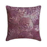 Purple Touch - Plum Art Silk Throw Pillow Cover