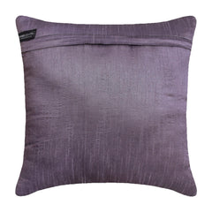 Purple Touch - Plum Art Silk Throw Pillow Cover