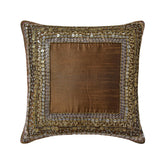 Ethnic Origins - Brown Art Silk Throw Pillow Cover