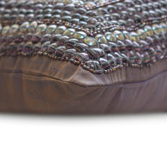 Purple Glamor - Purple Art Silk Decorative Euro Sham