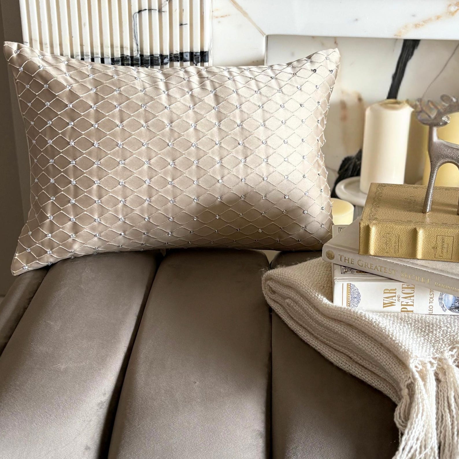 Crystal Matrix Lumbar Pillow Cover