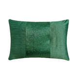 Green Center - Art Silk Green Decorative Lumbar Pillow Cover