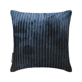 Navy Blue Lines Throw Pillow Cover