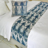 Blue Mirage Decorative Bed Runner and Pillow Cover