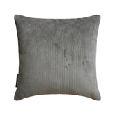 Dark Gray Cords Throw Pillow Cover
