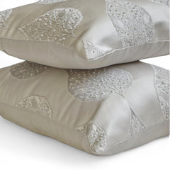 Gray Jacquard Lumbar Pillow Cover - Windsor Grace