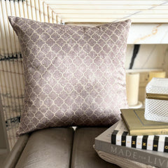 Nour Beige Throw Pillow Cover