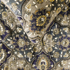 Pewter Palace - Velvet Gray Decorative Bed Runner and Pillow Cover