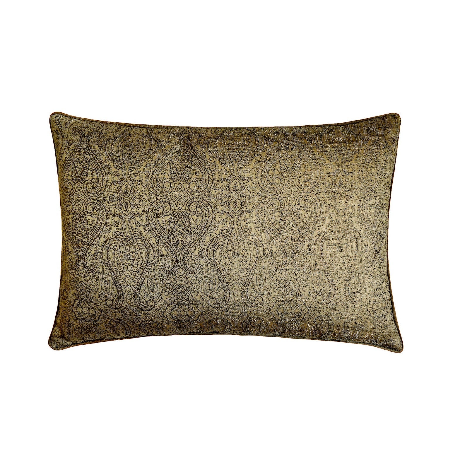 Golden Aura Lumbar Pillow Cover