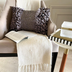 Gray Satin Lumbar Pillow Cover - Gleam And Glamour